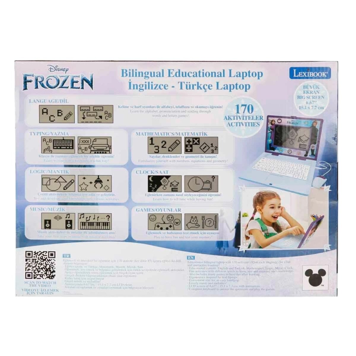 Lexibook Frozen İngilizce Türkçe Laptop - Roket Oyuncak