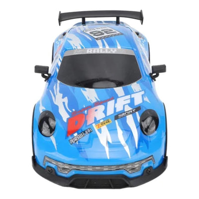 Light Drift 4WD 1:16 Ölçekli, Işıklı, Çift Lastik Setli ve 7.4V Yüksek Güçlü Şarjlı Uzaktan Kumandalı Drift Arabası (Mavi) - Roket Oyuncak