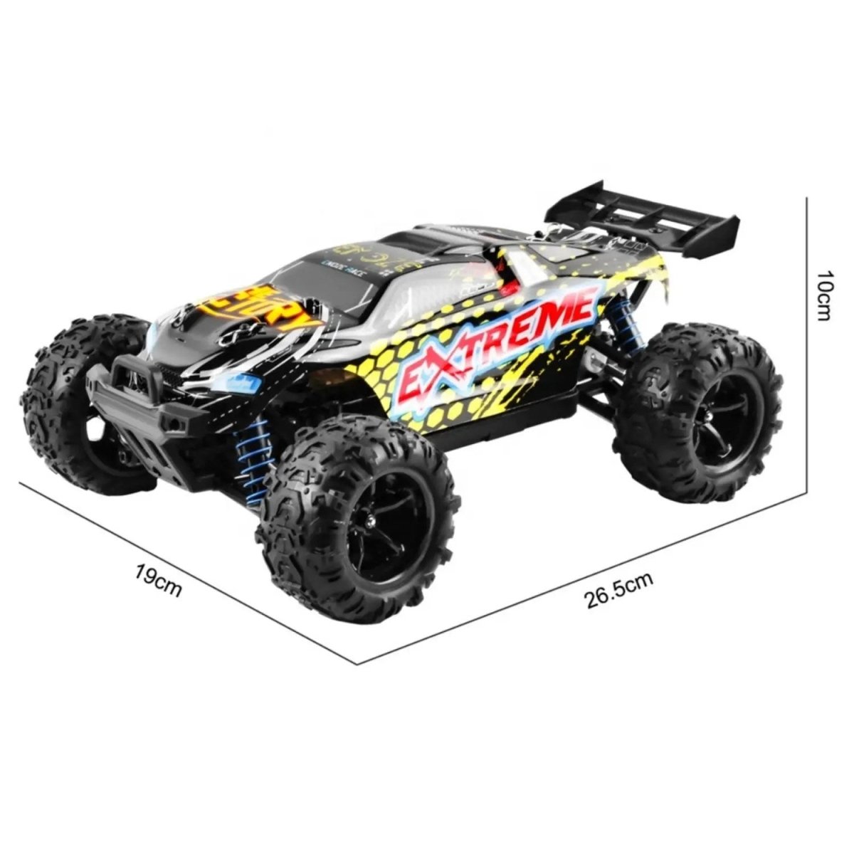 Lightning Speed Racing 1:18 4x4 Brushless RC Araba (60 KM/H) Sarı - Roket Oyuncak