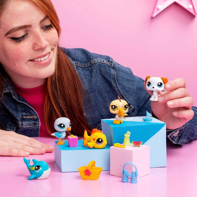 Littlest Pet Shop Minişler 5 li Figür Seti S1 Minişler Tatilde - Roket Oyuncak