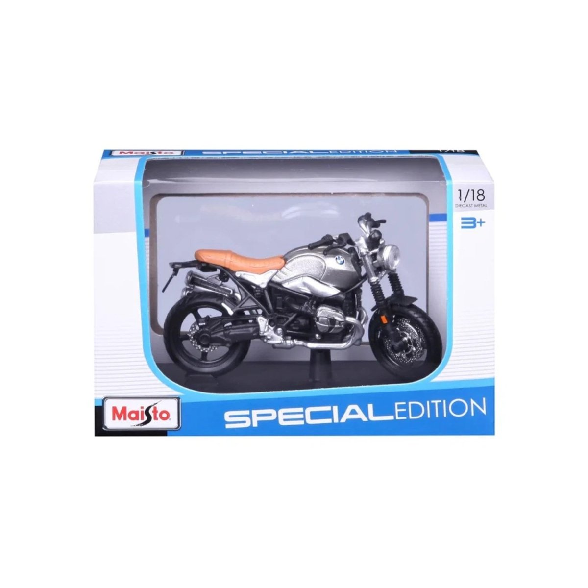 Maisto Special Edition BMW R nineT Scrambler 1:18 Ölçekli, Die - Cast Motosiklet Metal Gövdeli, Detaylı İşçilik ve Sergileme Standlı Koleksiyonluk Model - Roket Oyuncak