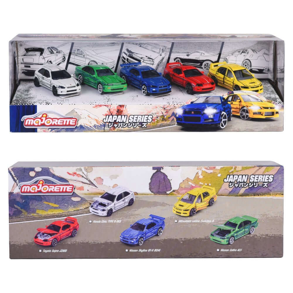 Majorette 5'li Diecast Koleksiyon Arabaları Seti Japan Series - Roket Oyuncak