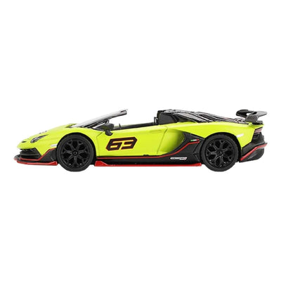 Mini GT 1:64 Lamborghini Aventador SVJ 63 Roadster Verde Shock MGT00887 - BL - Roket Oyuncak