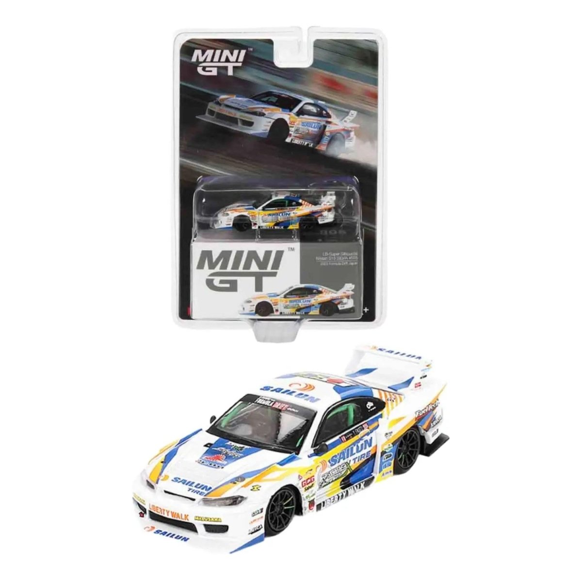 Mini GT 1:64 Nissan LB - Super Silhouette S15 SILVIA MGT00895 - BL - Roket Oyuncak