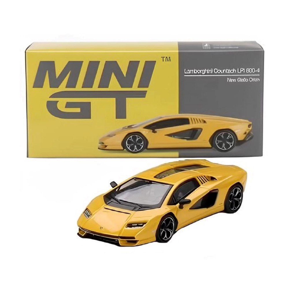 Mini GT Lamborghini Countach LPI 800 - 4 New Giallo Orion - Roket Oyuncak