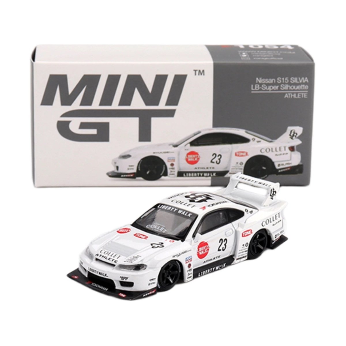 Mini GT Nissan LB - Super Silhouette S15 Silvia Athlete RHD - Roket Oyuncak