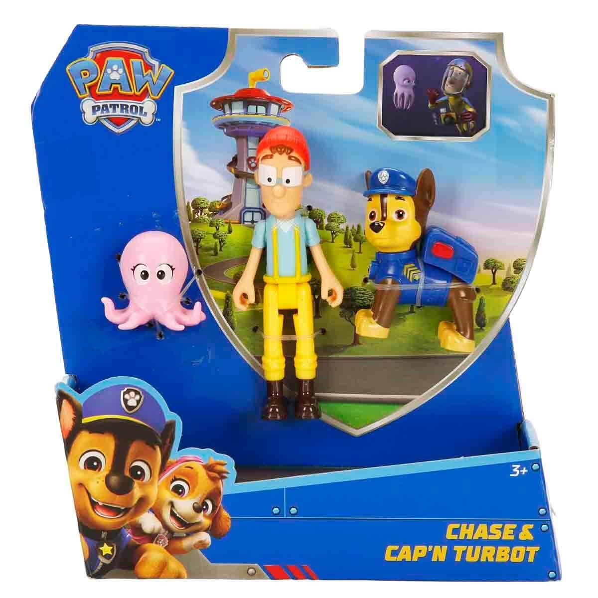 Paw Patrol 3’lü Figür Seti - Chase Ve Cap'N Turbot - Roket Oyuncak