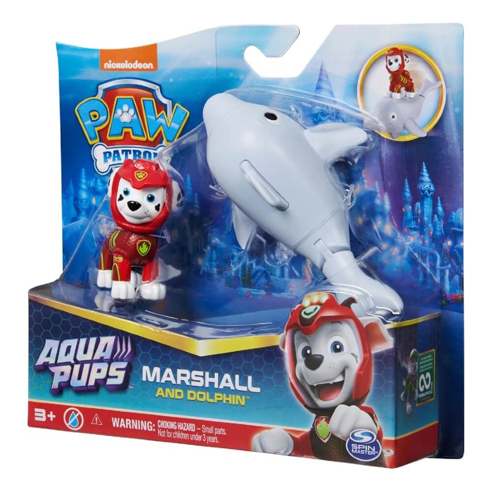 Paw Patrol Aqua Pups Kahramanlar Marshall And Dophin - Roket Oyuncak