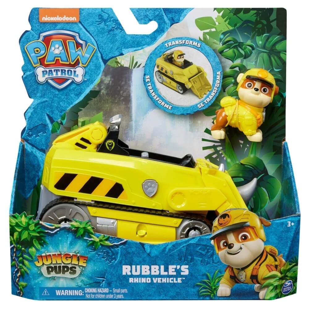 Paw Patrol Jungle Pups Temalı Araçlar Rubble - Roket Oyuncak
