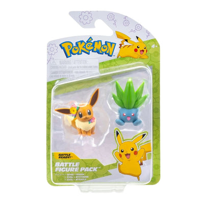 Pokemon Battle 2'li Figür Seti Bahar Serisi Eevee & Oddish PKW4105 - Roket Oyuncak