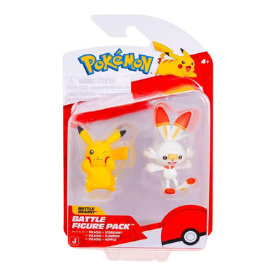 Pokemon Battle 2'li Figür Seti Pikachu & Scorbunny PKW4076 - Roket Oyuncak