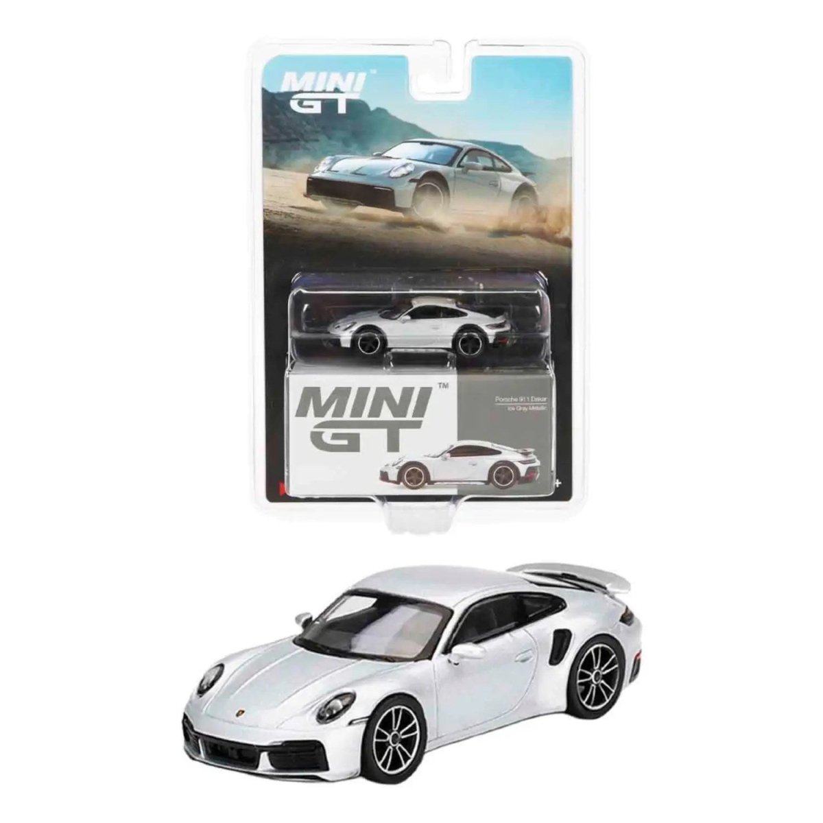 Porsche 911 Dakar Ice Gray Metallic LHD 1:64 Diecast Model Araba - Roket Oyuncak