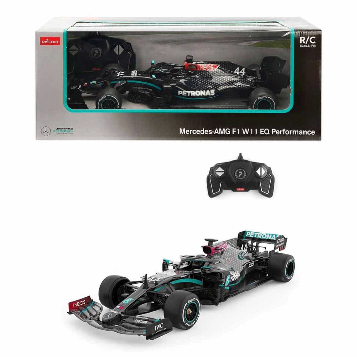 Rastar 1:18 Mercedes AMG F1 W11 EQ Performance Uzaktan Kumandalı Araba - Roket Oyuncak