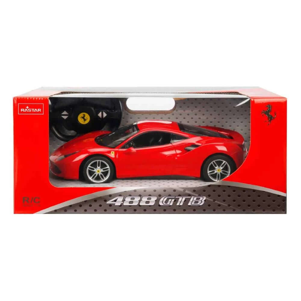 Rastar Ferrari 488 GTB Işıklı Uzaktan Kumandalı Araba Kırmızı - Roket Oyuncak