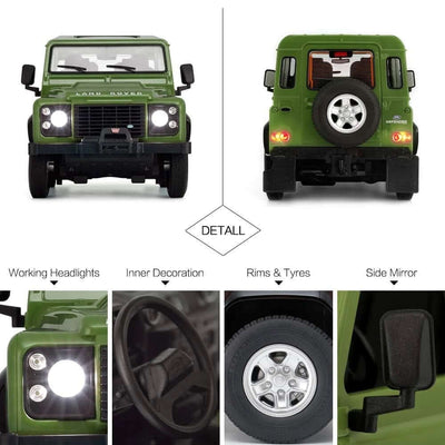 Rastar Land Rover Defender Uzaktan Kumandalı Araba Yeşil - Roket Oyuncak