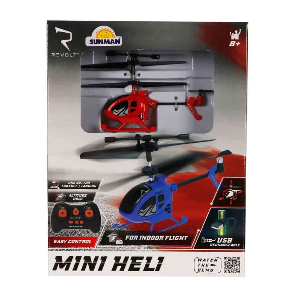Revolt Uzaktan Kumandalı 3 Kanal Mini Helikopter Kırmızı - Roket Oyuncak
