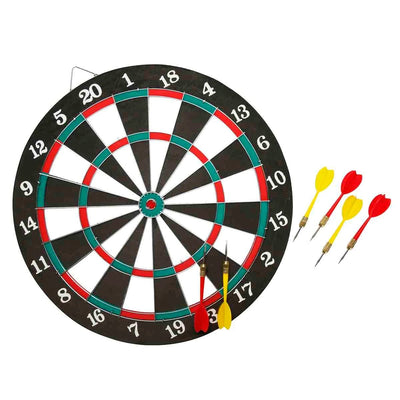 Rising Sports Çift Taraflı Dart Seti 41,5 cm Hedef Tahtası ve 6 Adet Dart Oku ile Ev ve Ofis Tipi Profesyonel Oyun Seti - Roket Oyuncak