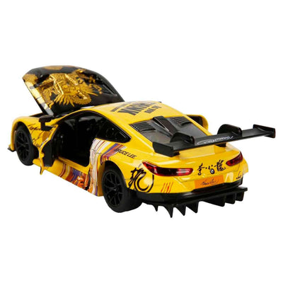 RMZ Hobby Sesli ve Işıklı Model Araba Bruce Lee Bmw M8 GTE Sarı - Roket Oyuncak