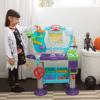 Little Tikes Müthiş Laboratuvar STEM Jr. Wonder Lab 20 Uygulamalı Deney, 40+ Ses Efekti ve 20 Aksesuarlı İnteraktif Bilim Oyun Seti