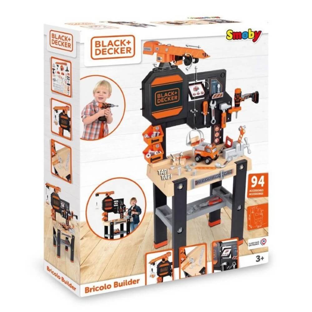 Smoby Black & Decker Vinçli Çalışma Tamir Tezgahı - Roket Oyuncak