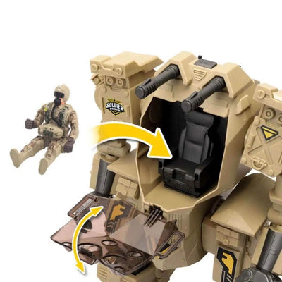 Soldier Force Exobot Savaş Robotu Sesli ve Işıklı Oyun Seti - Roket Oyuncak