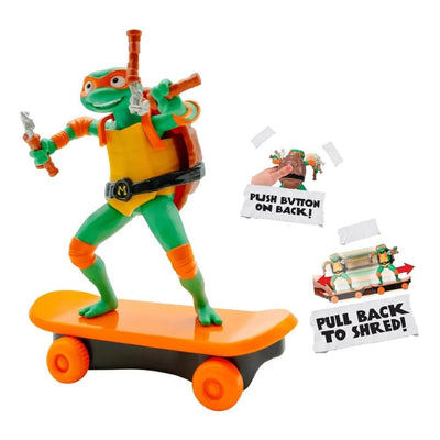 Tmnt Ninja Kaplumbağalar Çek Bırak Kaykay Figür Mikey - Roket Oyuncak