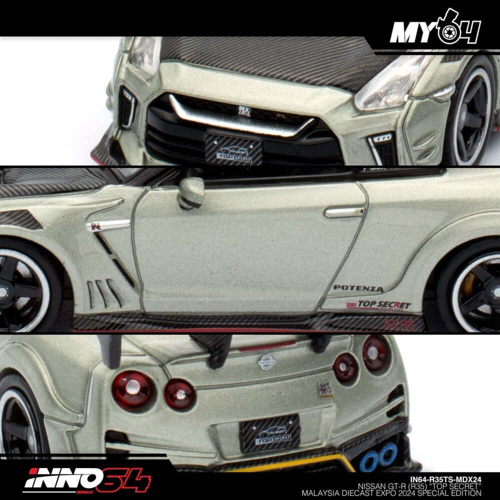 Inno Nissan Skyline GT-R R35 'Top Secret" Malaysia Diecast