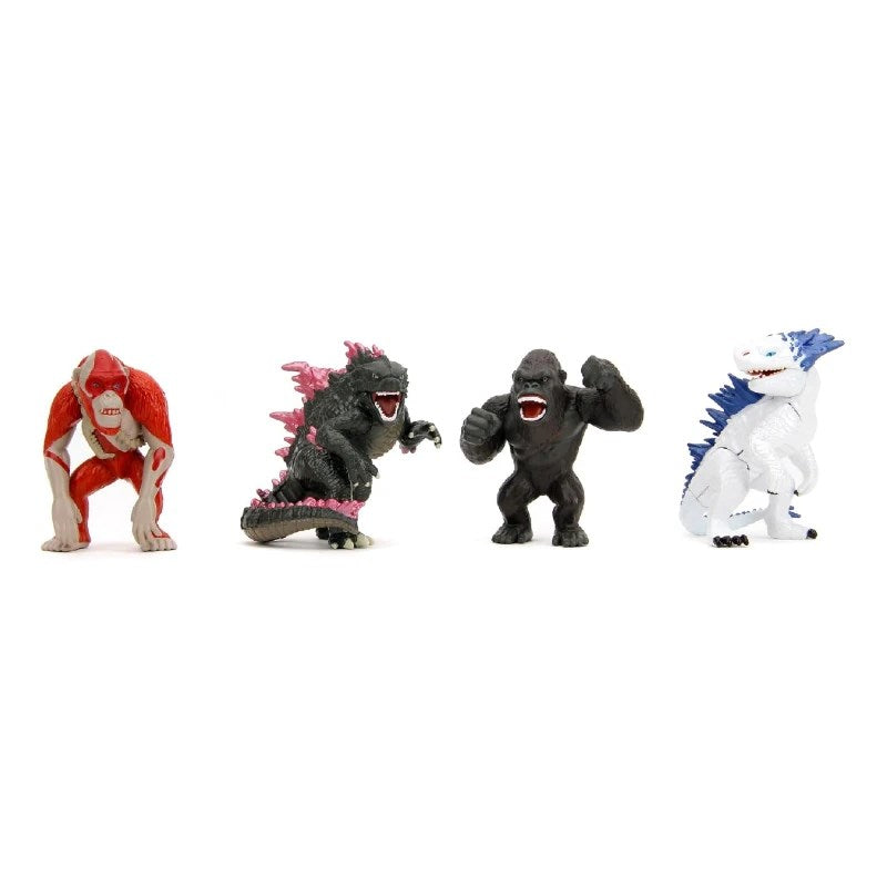 Jada Godzilla 4'lü Figür Seti Godzilla, King Kong, Skar King ve Shimo