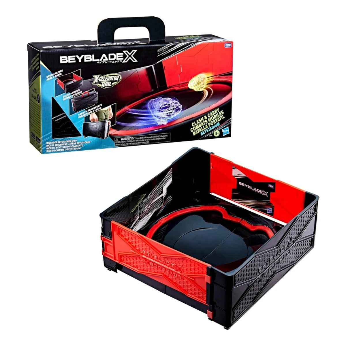 Beyblade X Clash & Carry Taşınabilir Arena Oyun Seti
