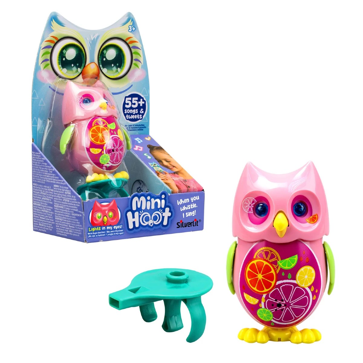 Silverlit Mini Hoot Şarkı Söyleyen Sevimli Baykuş Pembe
