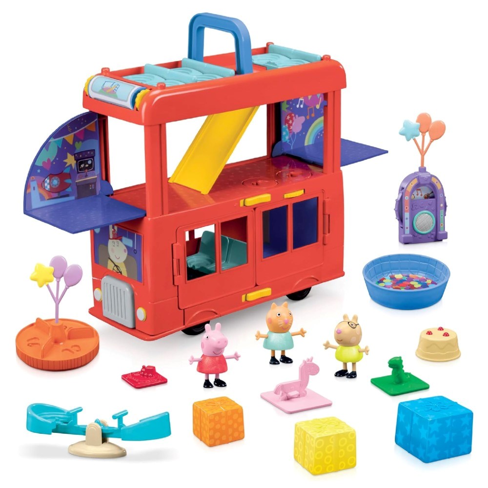 Peppa Pig 2'si 1 Arada Parti Otobüsü