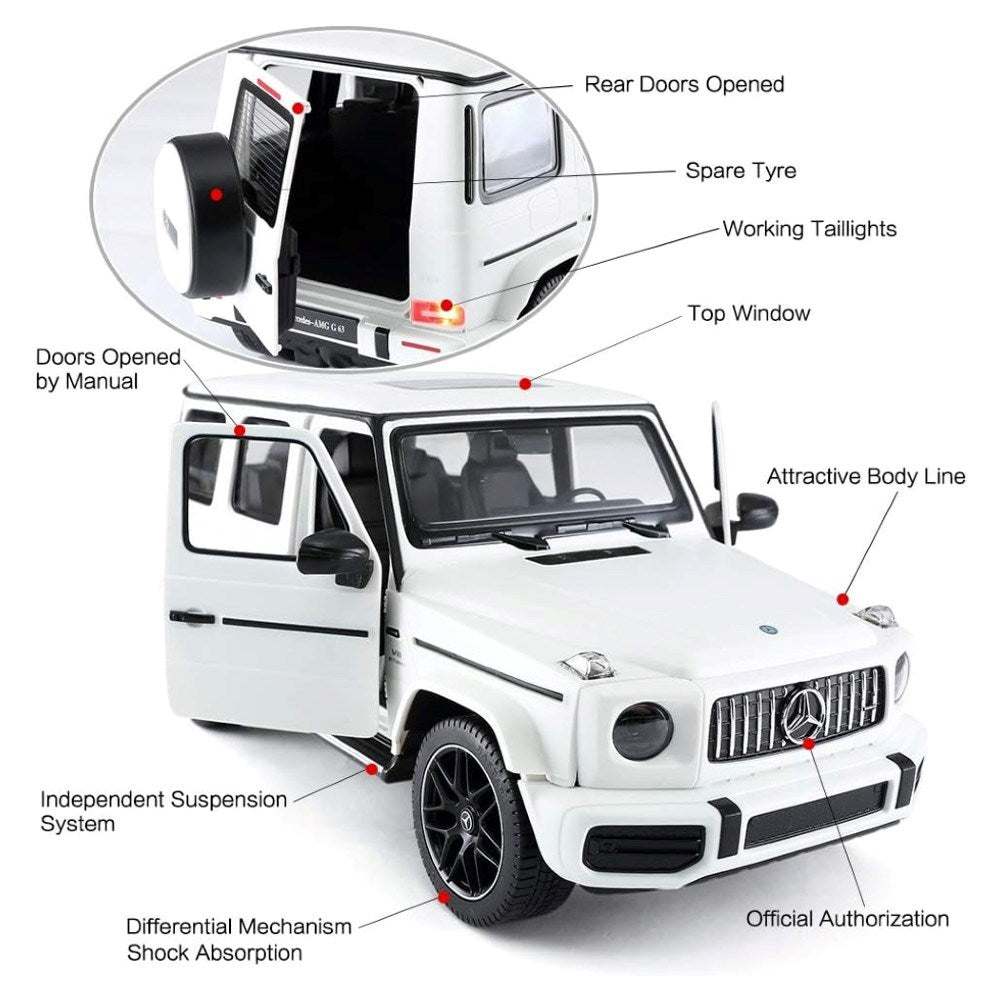 Rastar Mercedes AMG G63 Işıklı Uzaktan Kumandalı Araba Beyaz