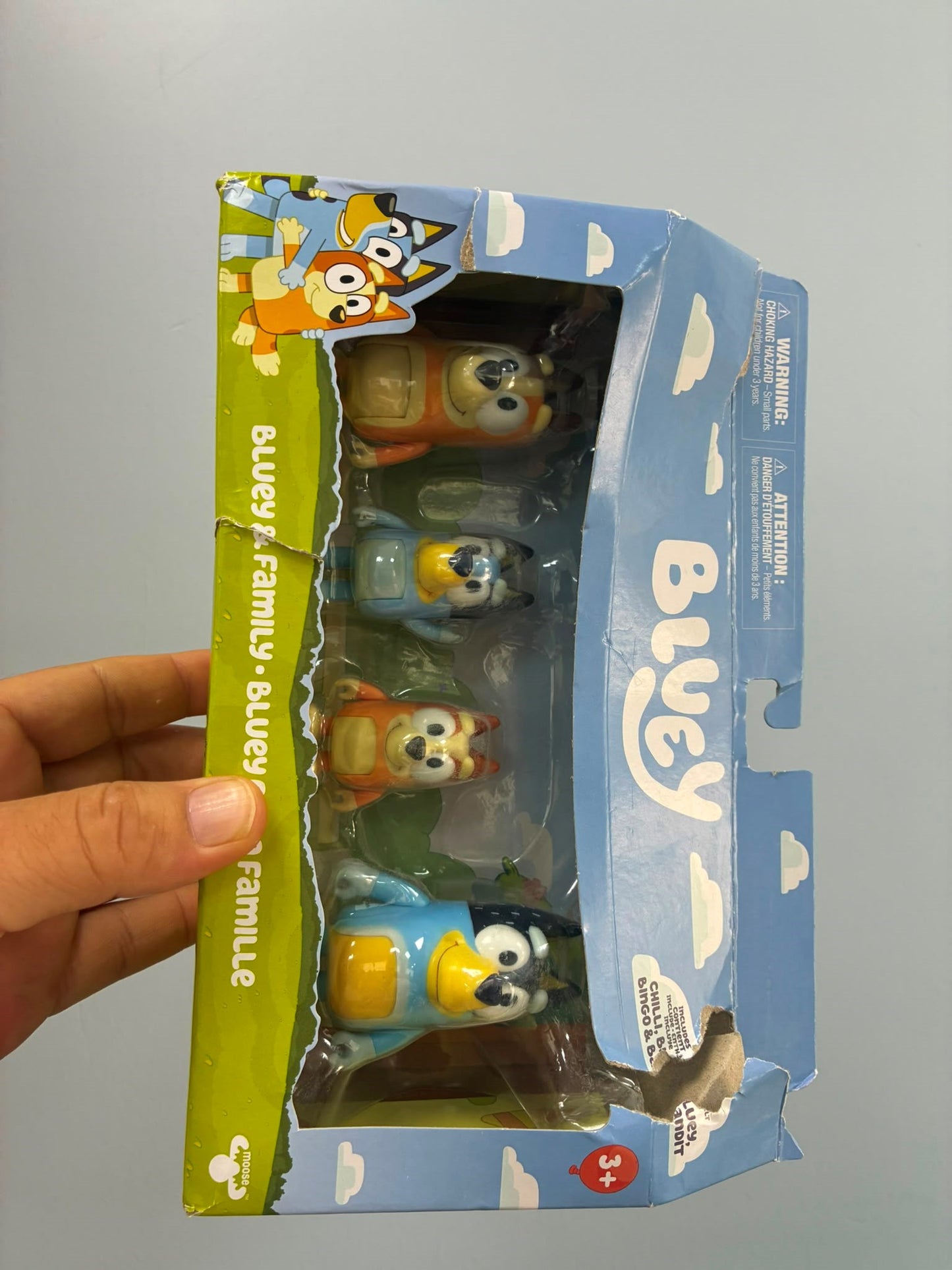 Outlet - Bluey & Family 4'lü Figür Seti (Kutusu Hasarlı)