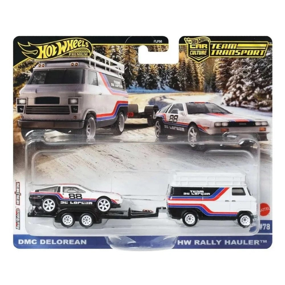 Hot Wheels Premium Team Transport JBM35 Dmc Delorean