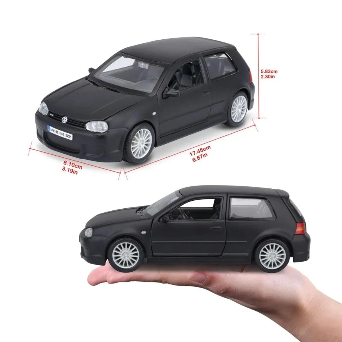 Maisto Special Edition Model Araba Volkswagen Golf R32 Siyah