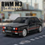 1:24 BMW M3 Metal Model Araba Sesli Işıklı ve Hareketli Siyah - Roket Oyuncak