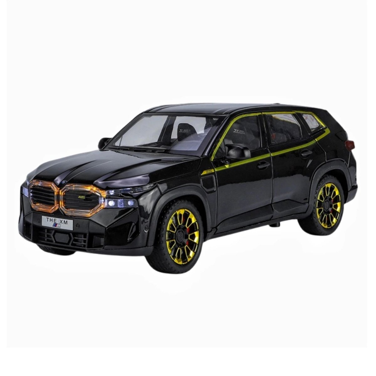 1:24 BMW XM Metal Model Araba Sesli Işıklı ve Hareketli Siyah - Roket Oyuncak