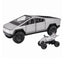 1:24 Cybertruck Metal Model Araba Sesli Işıklı ve Hareketli Gri - Roket Oyuncak