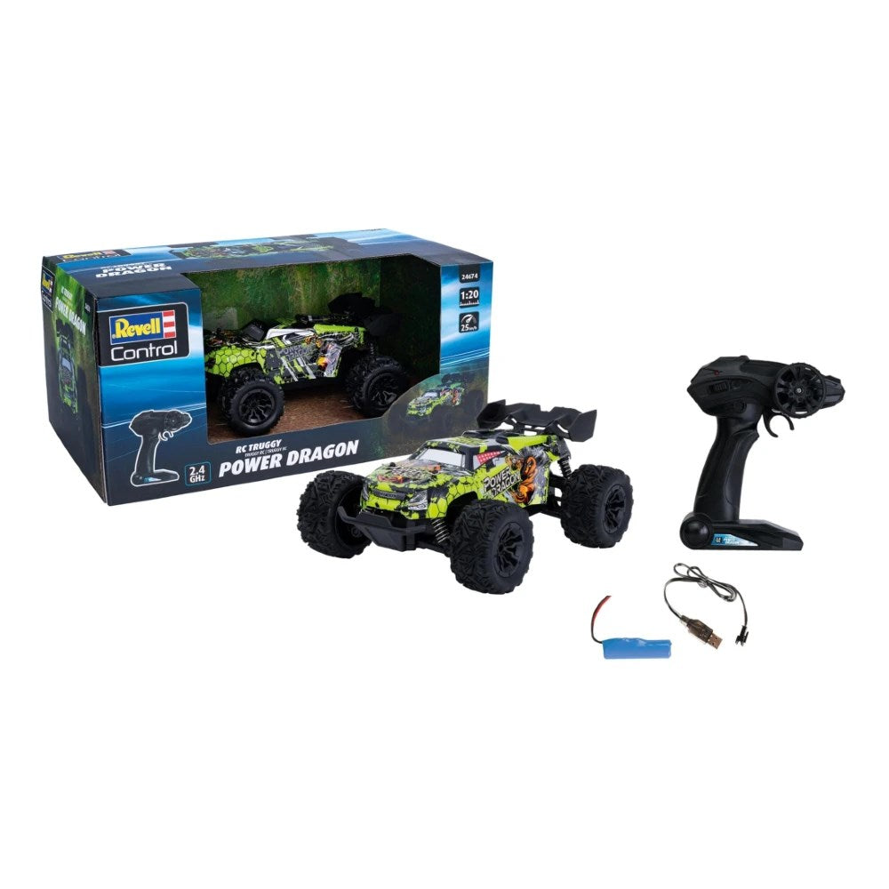 Revell 1:20 RC Tuggy Power Dragon Uzaktan Kumandalı Araba 25 Km/s