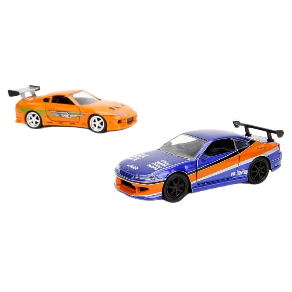 Jada Fast & Furious 2'li Araç 2001 Silvia S15 & 1995 Supra
