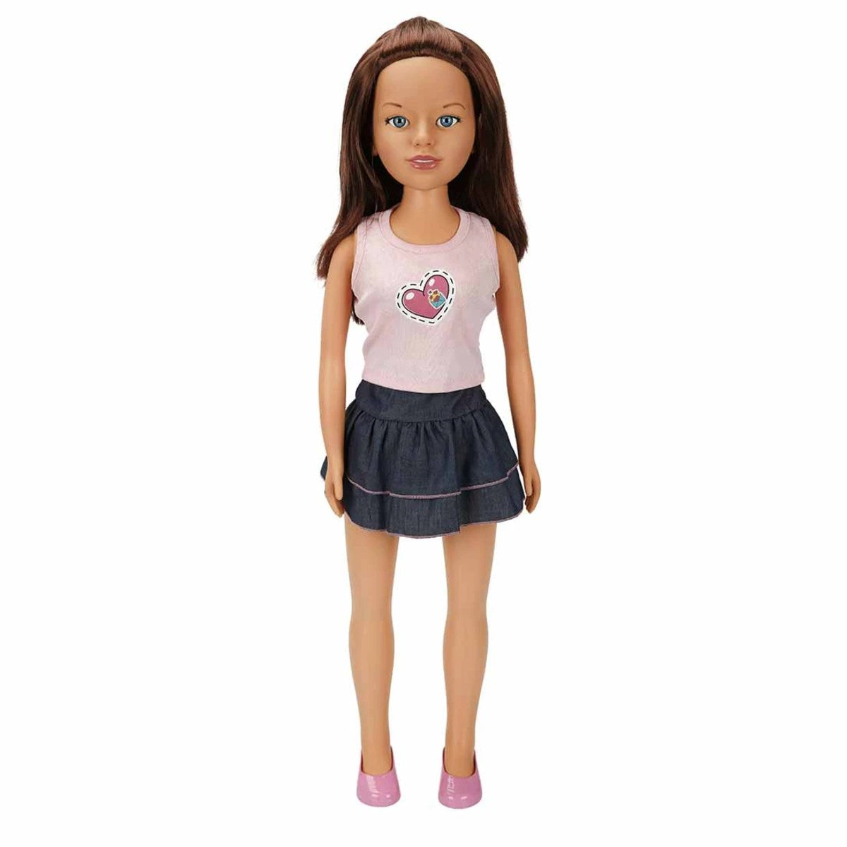 Dollz n More Yürüyüş Arkadaşım Clara Casual 80 Cm Kot Etekli
