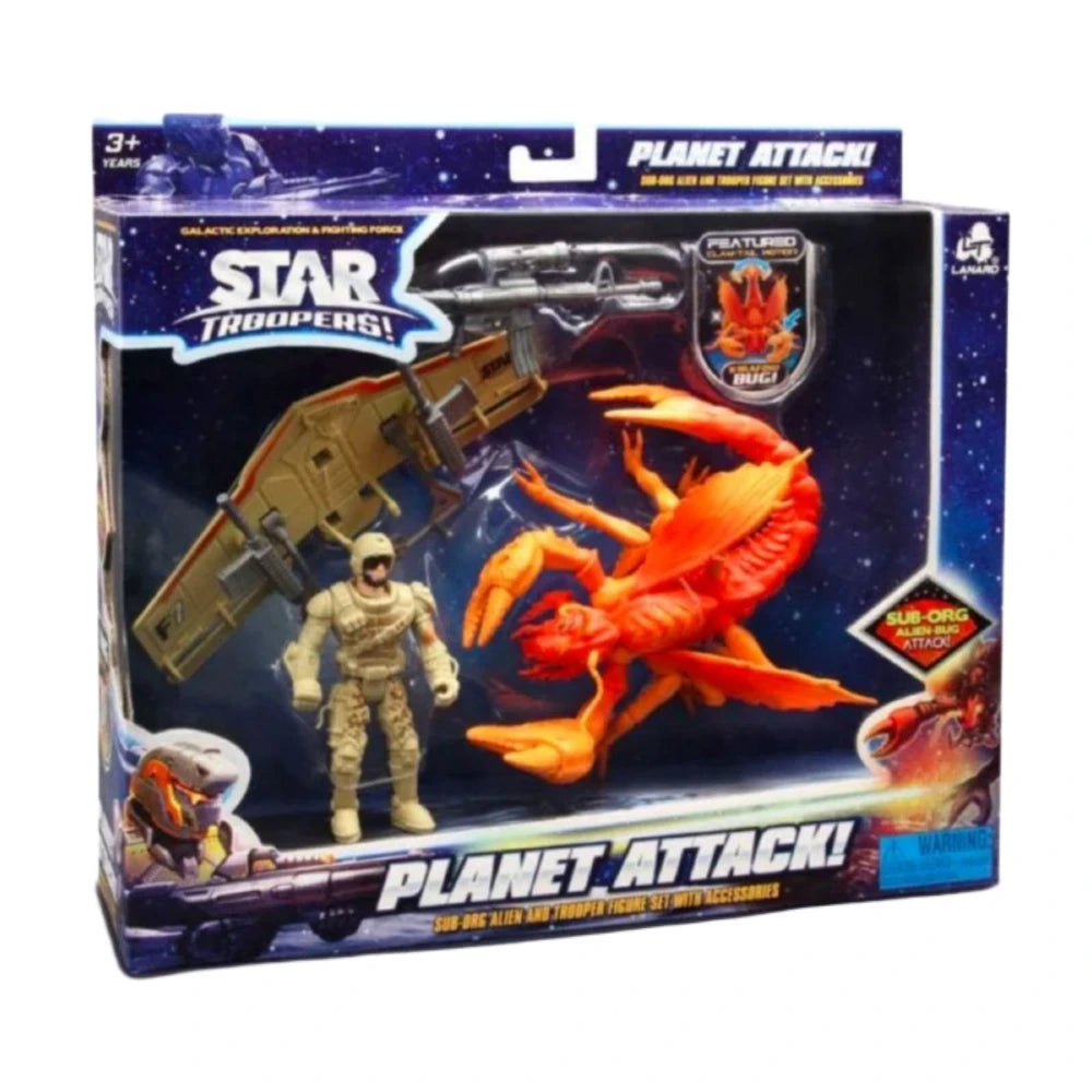Star Trooper Gezegen Saldırısı Figür ve Uzay Aracı Kamufulaj