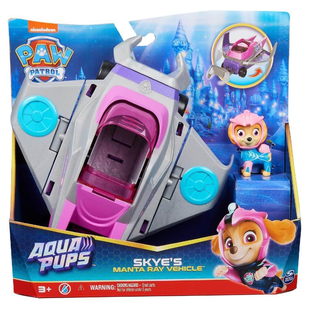 Paw Patrol Aqua Pups Temalı Araçlar Chase 6065229-02 778988435571 Spin Master Roket Oyuncak