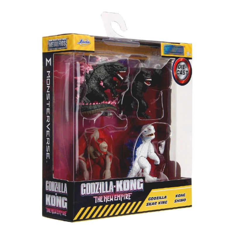 Jada Godzilla 4'lü Figür Seti Godzilla, King Kong, Skar King ve Shimo