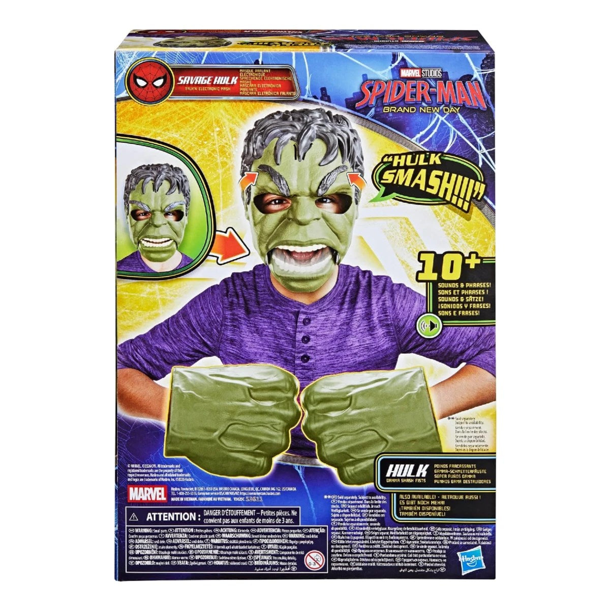 Marvel Spider-Man Brand New Day Hulk Sesli ve Işıklı Elektronik Maske