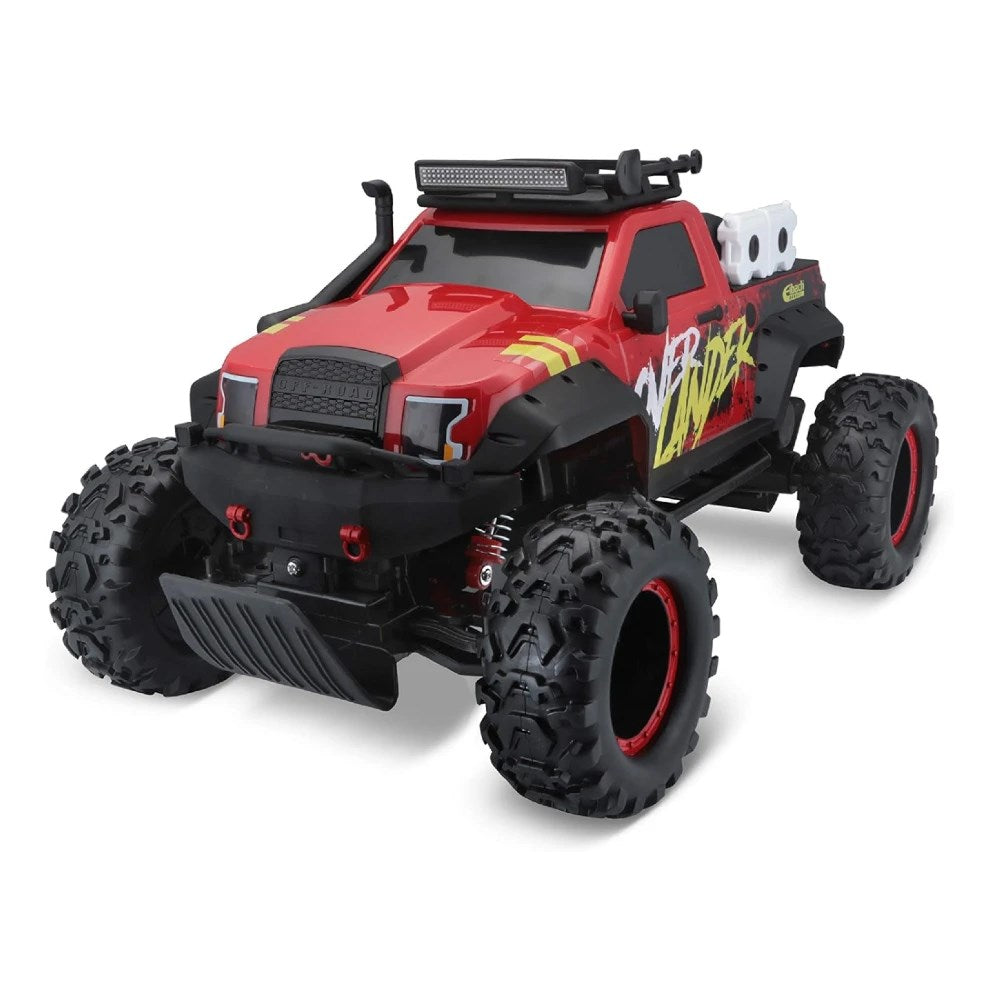 Maisto RC Over Lander Uzaktan Kumandalı Off-Road Araba, kırmızı tasarımlı, büyük lastiklere sahip, dayanıklı RC araç.