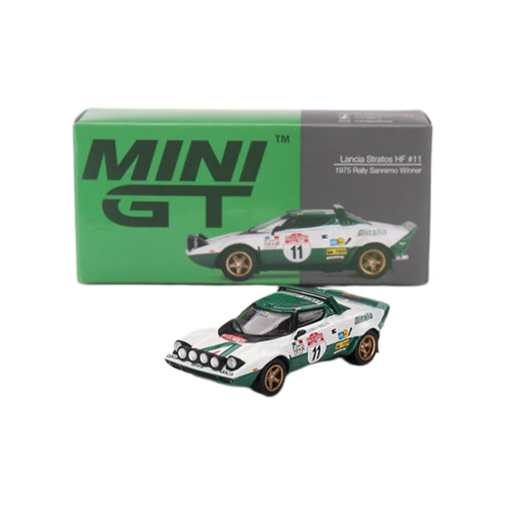 Mini GT 1:64 Lancia Stratos HF 1975 Rally Sanremo Winner #11