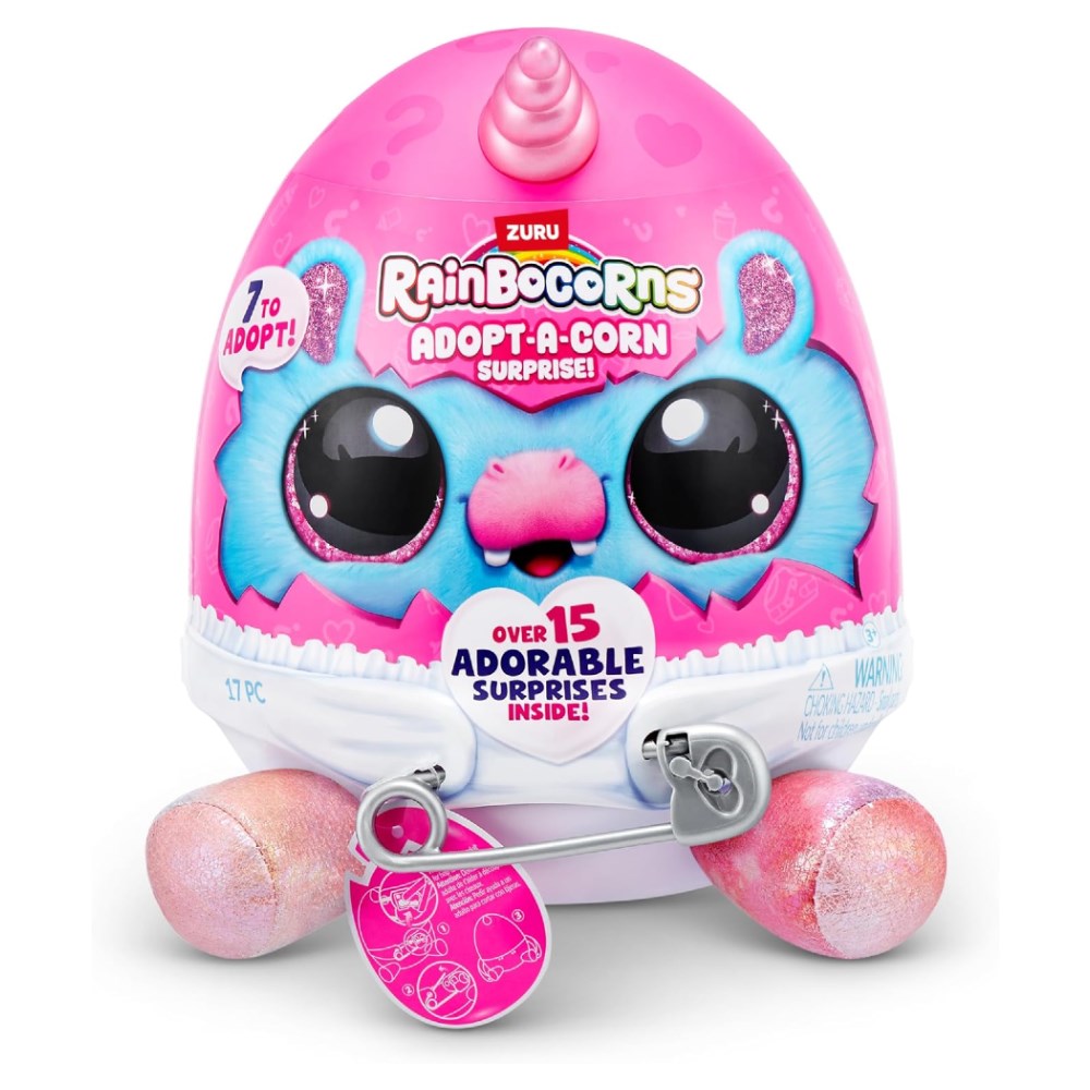 Rainbocorns Adaptacorn Sevimli Sürpriz Yavru Melly-Moo | 3 Yaş ve Üzeri Kız Çocukları İçin 15+ Sürprizli Peluş Yumurta Seti
