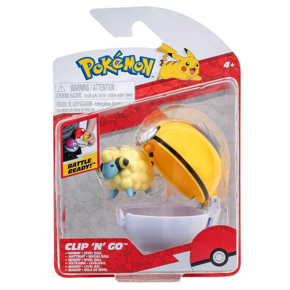 Pokemon Clip 'N' Go Mareep & Level Ball