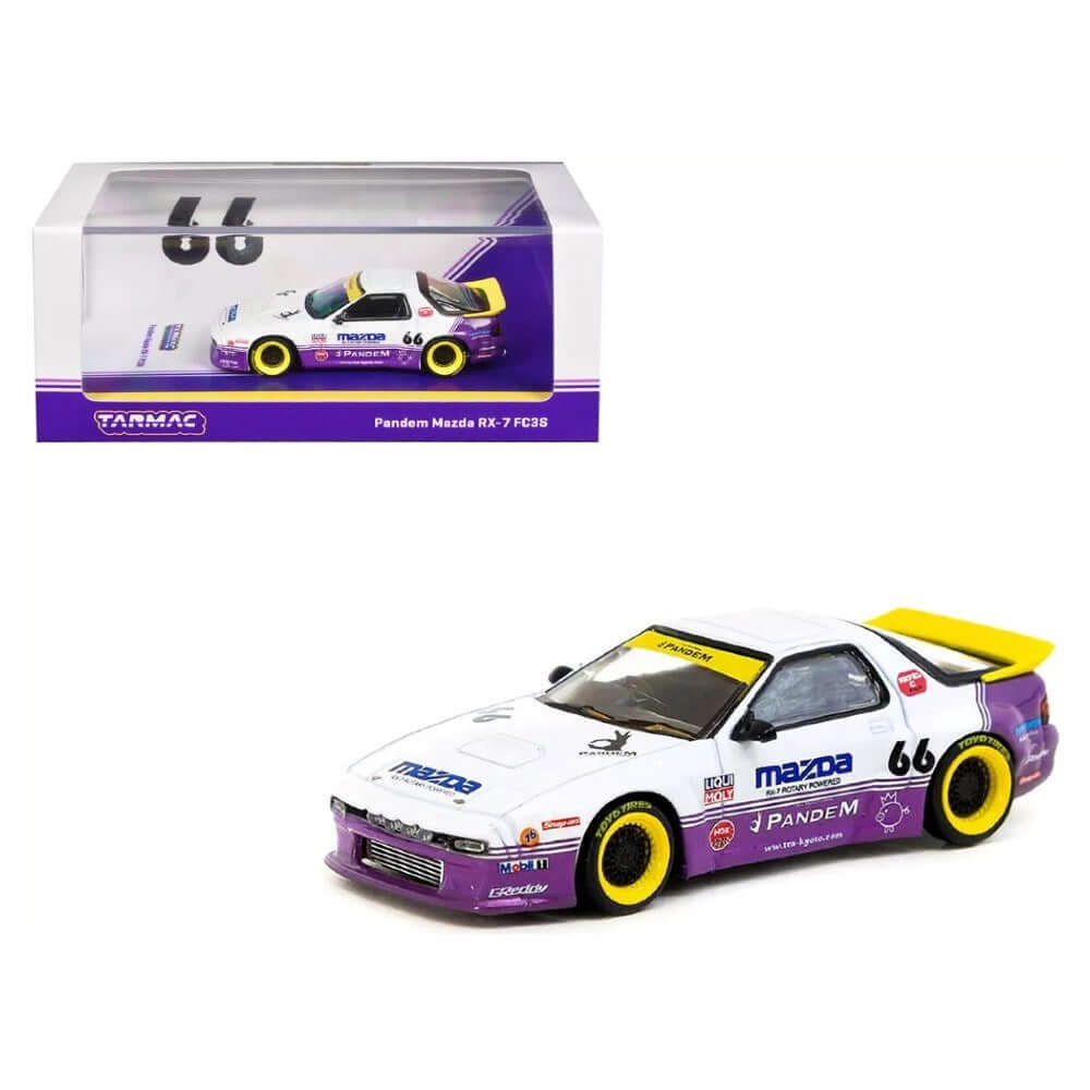 Tarmac Pandem Mazda RX-7 FC38 White & Purple